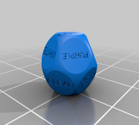Color 12 dice 3D model
