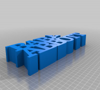 My Customized Variable WORD Sculpture 3D model