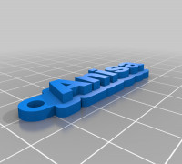 My Customized Jeep Keychain () 3D model