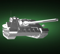 SU-100 3D model