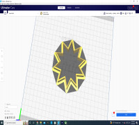 sun cookie cutter 3D model