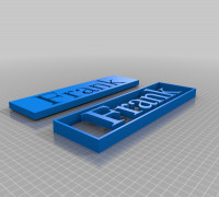 Frank Name Plate 3D model