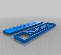 Natasja name plate 3D model
