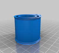 Pin cup collapsible 2 3D model