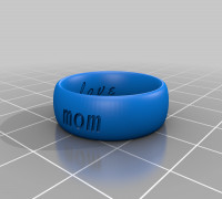 completed ring 3D model