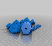 My Customized Three Cube Gears 3D model