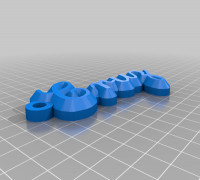 My Customized name keychain 3D model