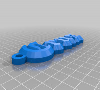 My Customized name keychain 3D model