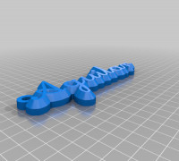 My Customized name keychain 3D model