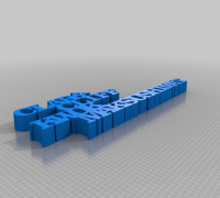 My Customized Variable WORD Sculpture 3D model