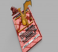 4D POKEMON CARDS - Charizard 3D model