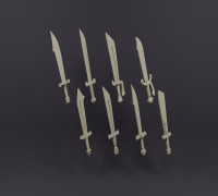 Falchion Pack 3D model