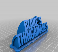 Blake Nameplate 3D model