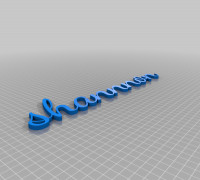 shannon nameplate 3D model