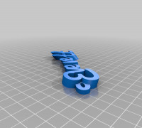 Everett Key Ring 3D model