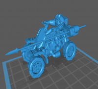Space Guard Quadbiker 3D model