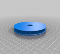 My Customized Parametric Timing Pulley v4 3D model