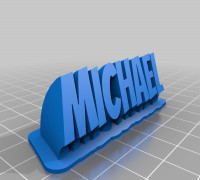 MICHAEL SIGN 3D model