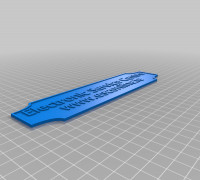 My Customized Nameplate 2 row 3D model