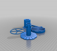 My Customized Parametric Auto-Rewind Spool Holder 3D model