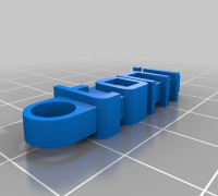 My Customized Message Keychain 3D model