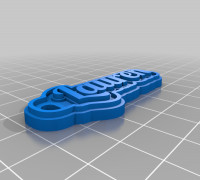 Lauren Keychain 3D model