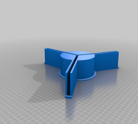 4" My Customized Parametric Model Rocket Fin Alignment Tool 3D model