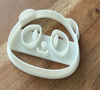 panda cookie cutter 3D model