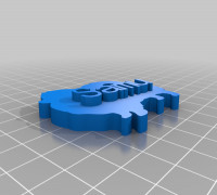 My Customized KeyChain Samu 3D model