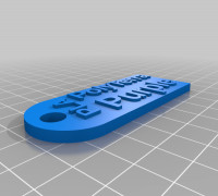 My Customized Filament Sample Tag 3D model