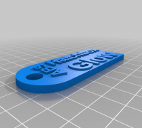 My Customized Filament Sample Tag 3D model