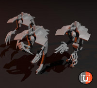 Space Zombies Robot Snakes 3D model