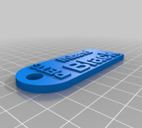 My Customized Filament Sample Tag 3D model
