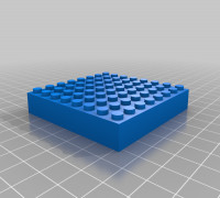 My Customized Lego Brick Maker (customizer-friendly) 3D model