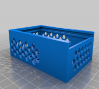 My Customized Box with Hexagonal Holes 3D model