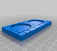 Floating wall miniature display modular   3D model