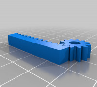 small rack and pinion 3D model