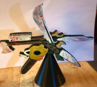 Horror Christmas Tree Topper 3D model