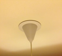 Replacement lamp ceiling cover or canopy 3D model