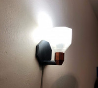 Octagonal Wall Lamp 3D model