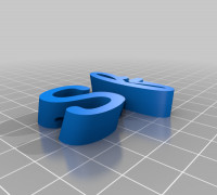 My Customized Remix  Text Key Ring Sofia1 3D model