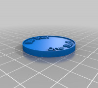 One Shot coin 3D model