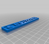 BT - 7274 Name Plate 3D model