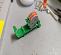 DIN rail mount for wago clone lever terminal blocks 3D model