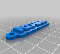 My Customized Jeep Keychain () 3D model