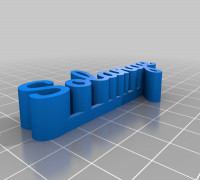 Solange 3D name plate 3D model