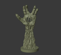 Alien Zombie hand 3D model