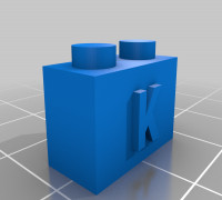 My Customized LEGO compatible Text Bricks 3D model