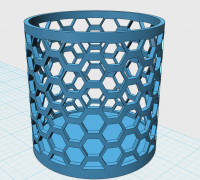 honey comb cup 3D model