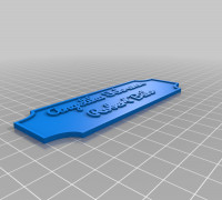 My Customized Nameplate 2 row 3D model